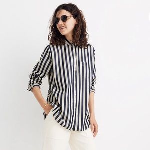 Madewell Tunic shirt in Hampden stripe
